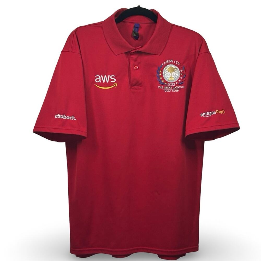 Henbury 2022 Cairns Cup The Shire London Golf Polo Shirt Men's Large Embroidered